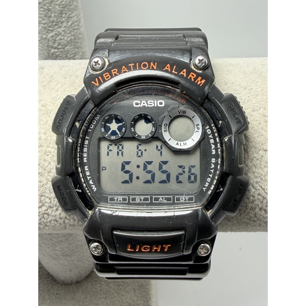 Casio W-735H‎ New Battery Mens Watch 44MM 8" Black Band Mod 3416